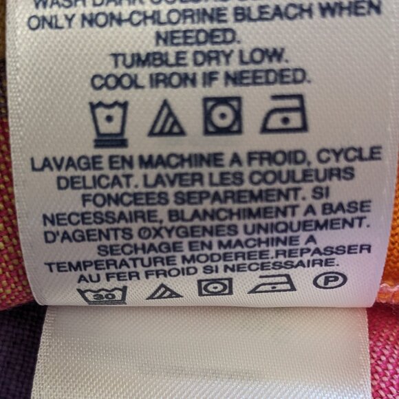 Lands' End Women’s Linen Dress‎ Plaid Multicolor Pocket Relaxed Fit XL Tall - Picture 10 of 13